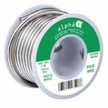 Extras 8 oz 0.125 in. Dia. Solid Wire Solder On Spool EX3293178